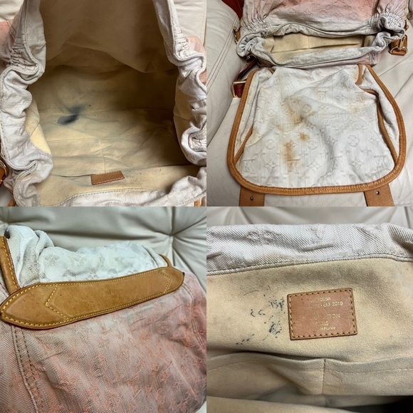 VTG LOUIS VUITTON Denim Orange Ombre Sunrise Large Messenger Bag - Picture 15 of 15